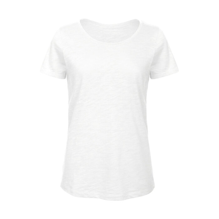 B&C Organic Inspire Slub Naisten Tpaita - Image 2