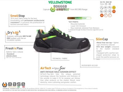 Base YELLOWSTONE Turvakenkä S3 FO ESD SR - Image 2