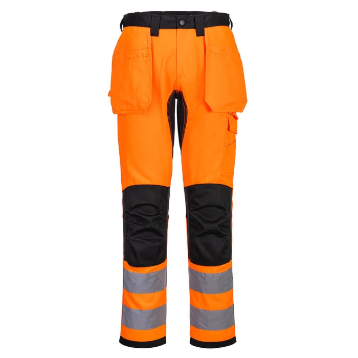 Portwest Wx2 Eco Hi-Vis Riipputaskuhousut - Image 1