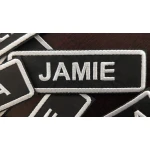 Kangasmerkki Omalla Tekstillä (10x3cm) - Image 4