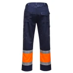 Portwest Kevyet Hi-Vis Kaksisävy Työhousut - Image 2
