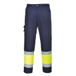 Portwest Kevyet Hi-Vis Kaksisävy Työhousut - Image 4