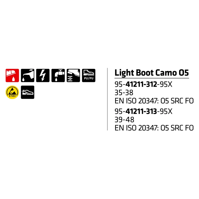 Sievi Light Boot Camo O5 Saapas - Image 3