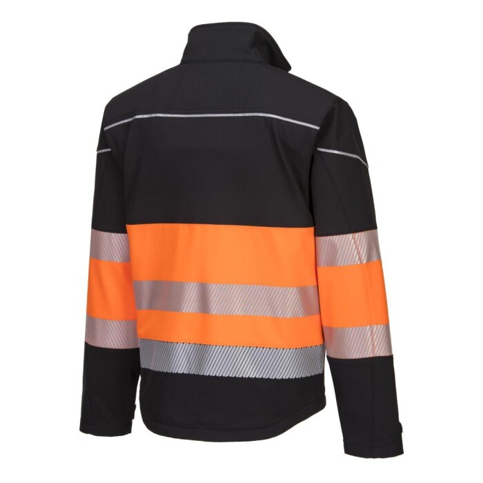 Portwest Pw3 Hi-Vis Luokka 1 Softshell Takki 3l - Image 3