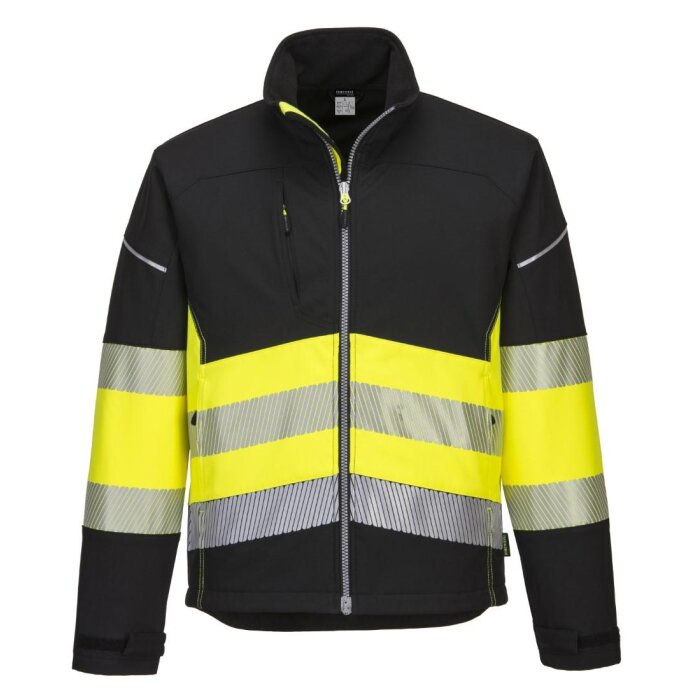 Portwest Pw3 Hi-Vis Luokka 1 Softshell Takki 3l - Image 5