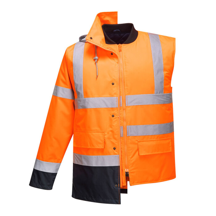 Portwest Hi-Vis 4-In-1 Kontrasti Traffic-Takki - Image 5