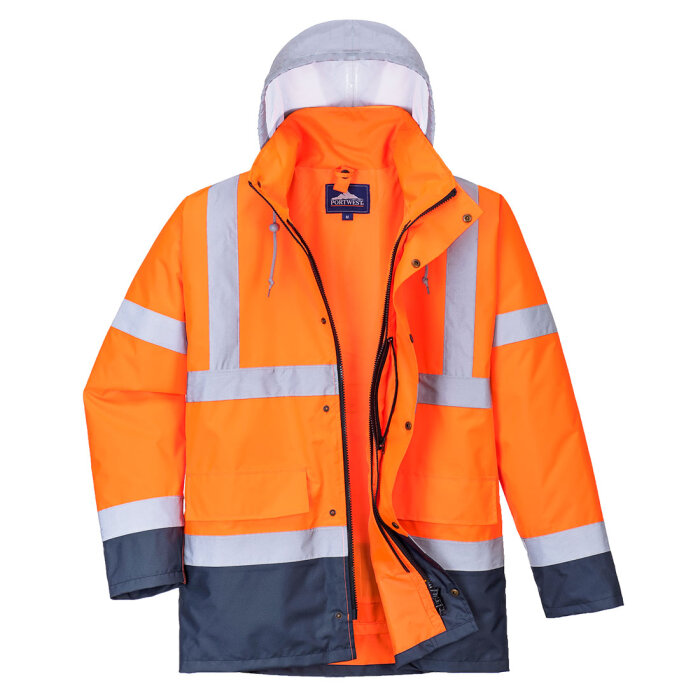 Portwest Hi-Vis 4-In-1 Kontrasti Traffic-Takki - Image 6