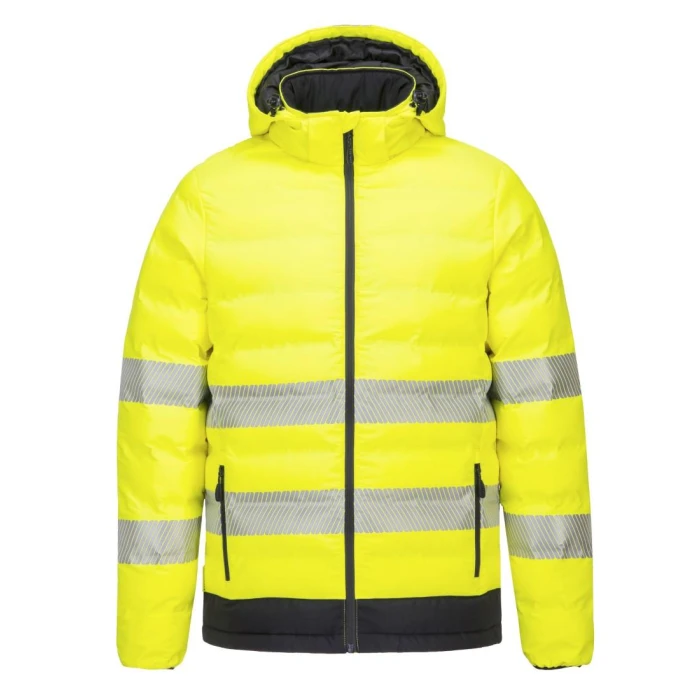 Portwest Hi-Vis Ultrasonic Lämmitettävä Kevyttoppatakki - Image 1