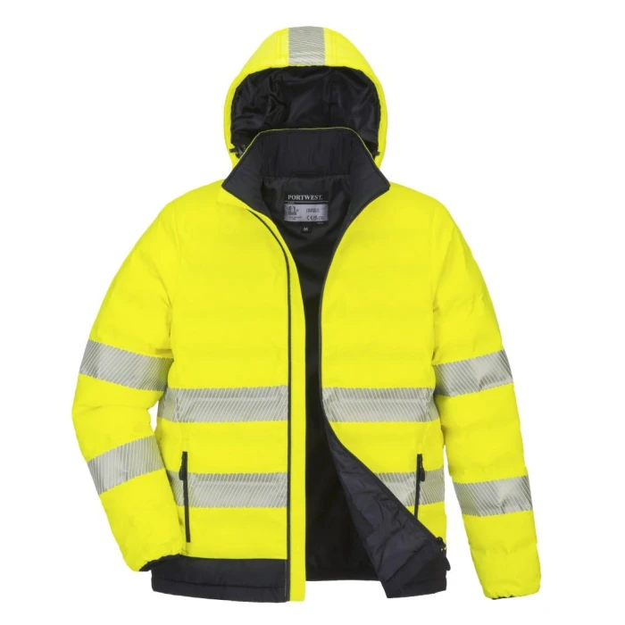Portwest Hi-Vis Ultrasonic Lämmitettävä Kevyttoppatakki - Image 2
