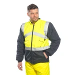 Portwest Hi-Vis 2-Sävy Takki- Käännettävä - Image 11