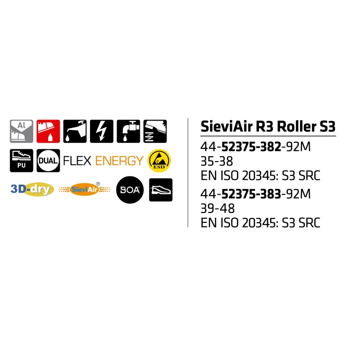 Sievi Air R3 Roller S3 Turvakenkä - Image 3