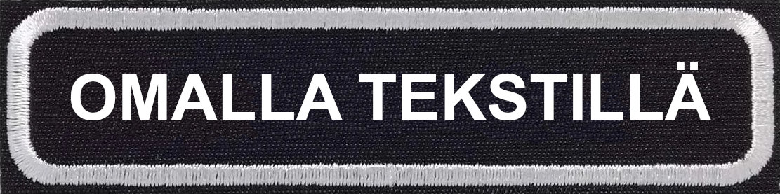 pienikangasmerkki.jpg Pieni Kangasmerkki Omalla Tekstillä (10x2cm) - Image 1