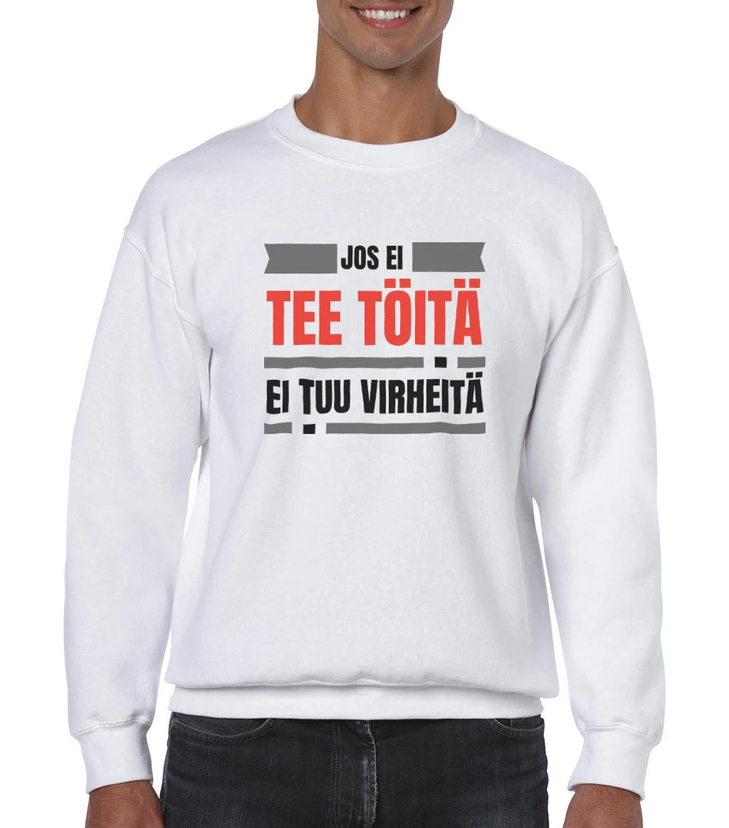 College_Ei_toita_valkoinen_punainen.png Asennepaita Jos ei tee töitä - College - Image 1