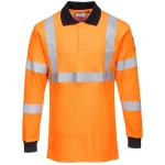 Portwest Tultahylkivä RIS Pitkähihainenpolopaita - Image 2