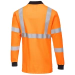 Portwest Tultahylkivä RIS Pitkähihainenpolopaita - Image 3