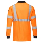 Portwest Tultahylkivä RIS Pitkähihainenpolopaita - Image 4