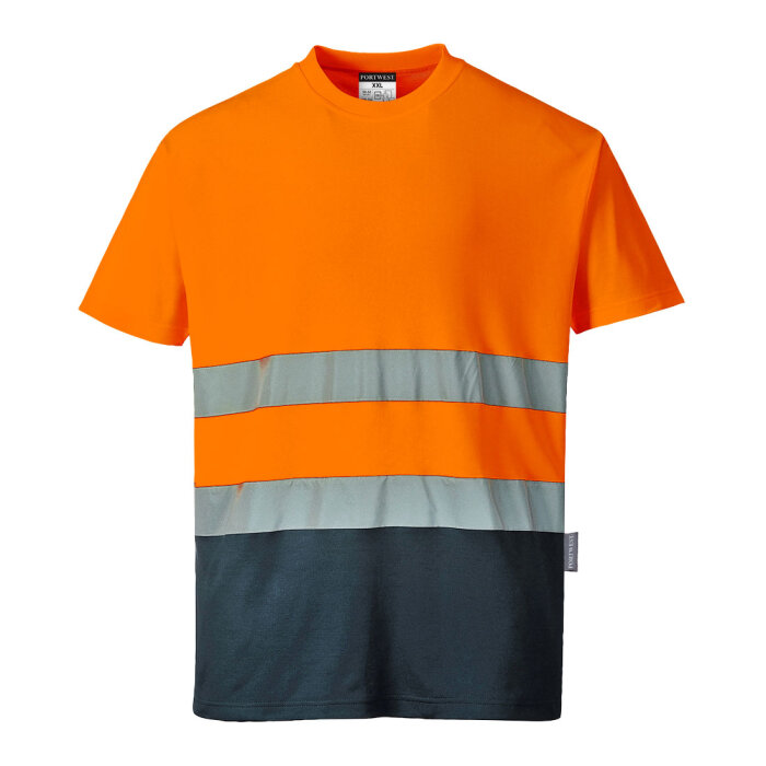 Portwest 2-sävy Cotton Comfort-t-paita - Image 1