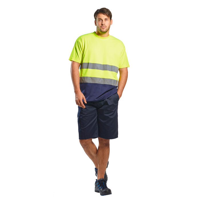 Portwest 2-sävy Cotton Comfort-t-paita - Image 8