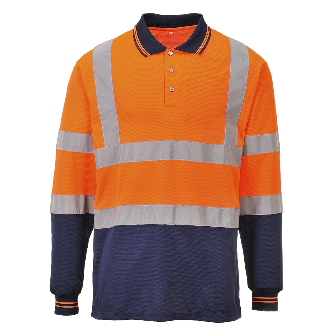 S279ONR.jpg Portwest Kaksivärinen pitkähihainen Polo - Image 1