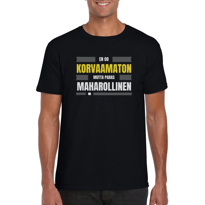 Huumoripaita En oo korvaamaton - T-paita - Image 12