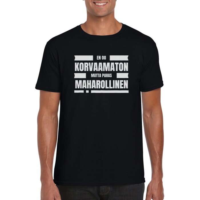 Huumoripaita En oo korvaamaton - T-paita - Image 13