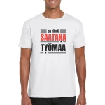 Huumoripaita Saatana työmaa - T-paita