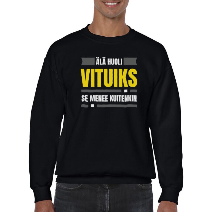 Huumoripaita Vituiks - College - Image 6