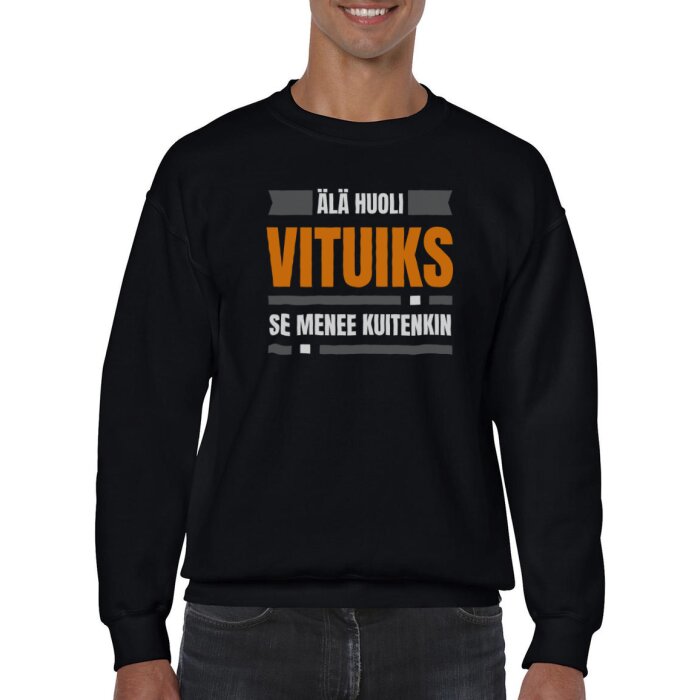 Huumoripaita Vituiks - College - Image 2