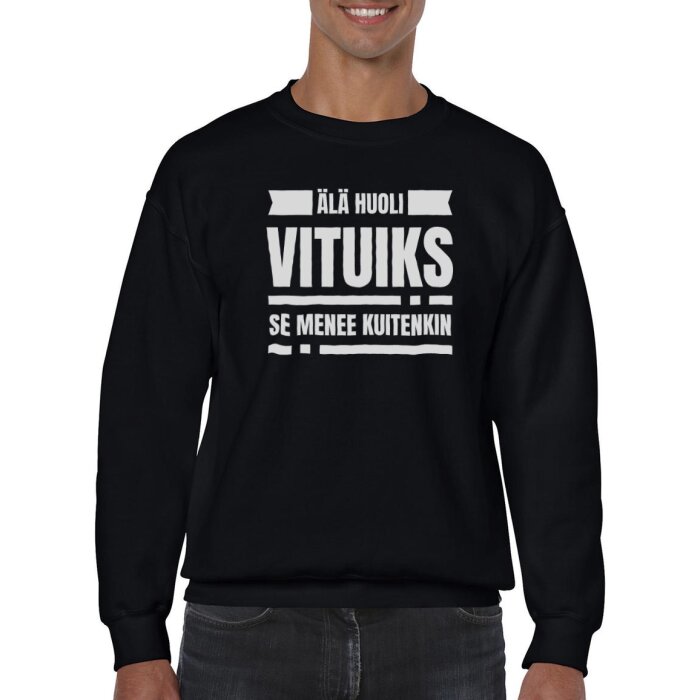 Huumoripaita Vituiks - College - Image 7