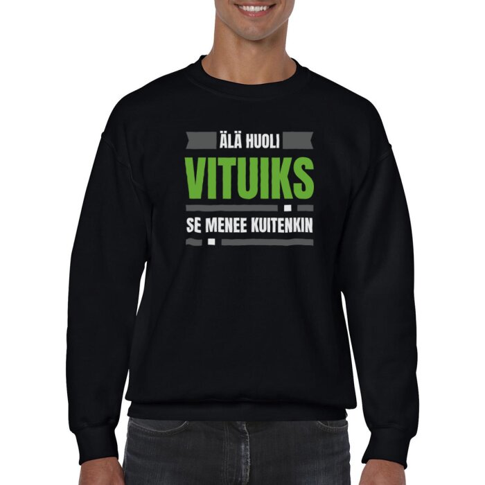 Huumoripaita Vituiks - College - Image 4
