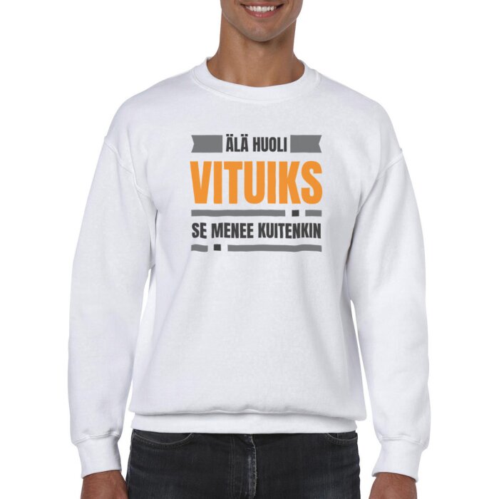Huumoripaita Vituiks - College - Image 8