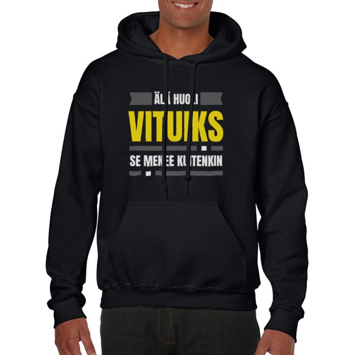 Huumoripaita Vituiks - Huppari - Image 6