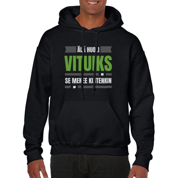 Huumoripaita Vituiks - Huppari - Image 4