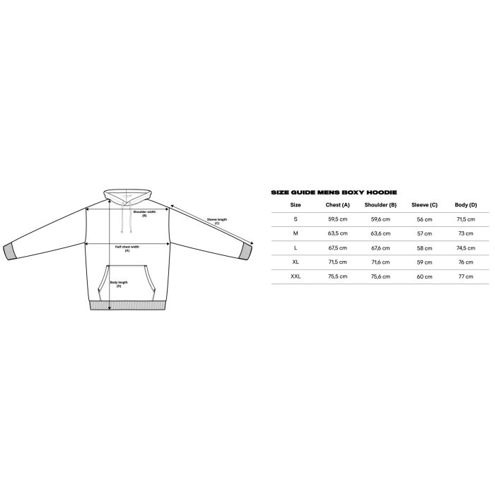 True Blanks Miesten Boxy Huppari - Image 4