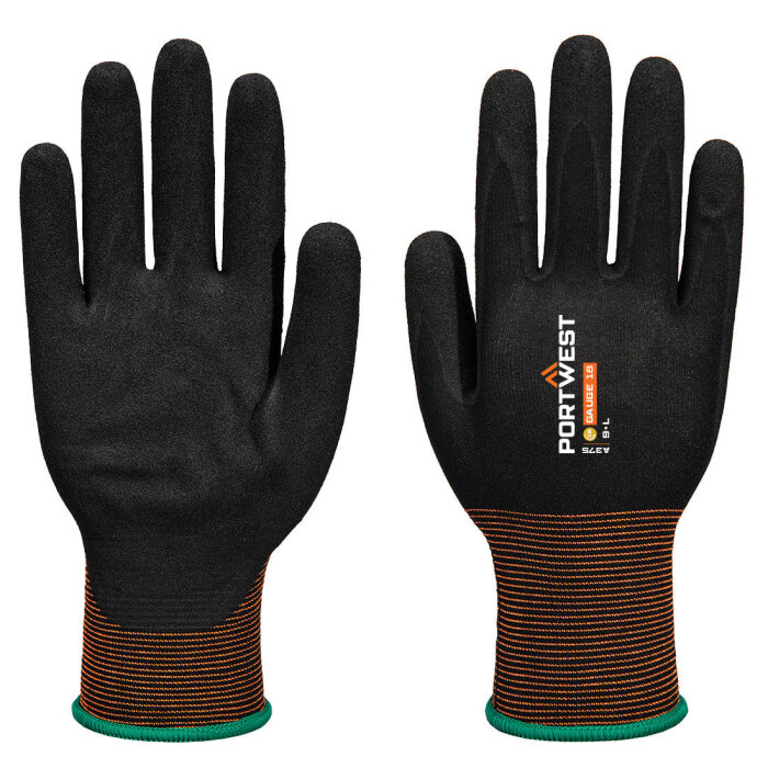 Portwest GP Grip 18 Pehmeä nitriilihiekka dipattu käsine