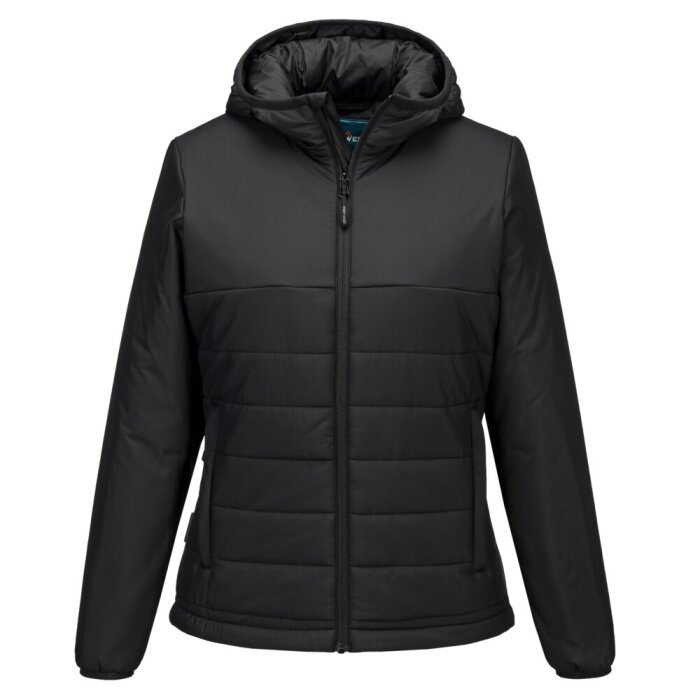 naisten hupullinen Baffle-takki