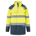 Portwest Bizflame Rain+ Hi-Vis Multi-Normi Kontrasti FR vuorellinen talvitakki FR617 - Image 3