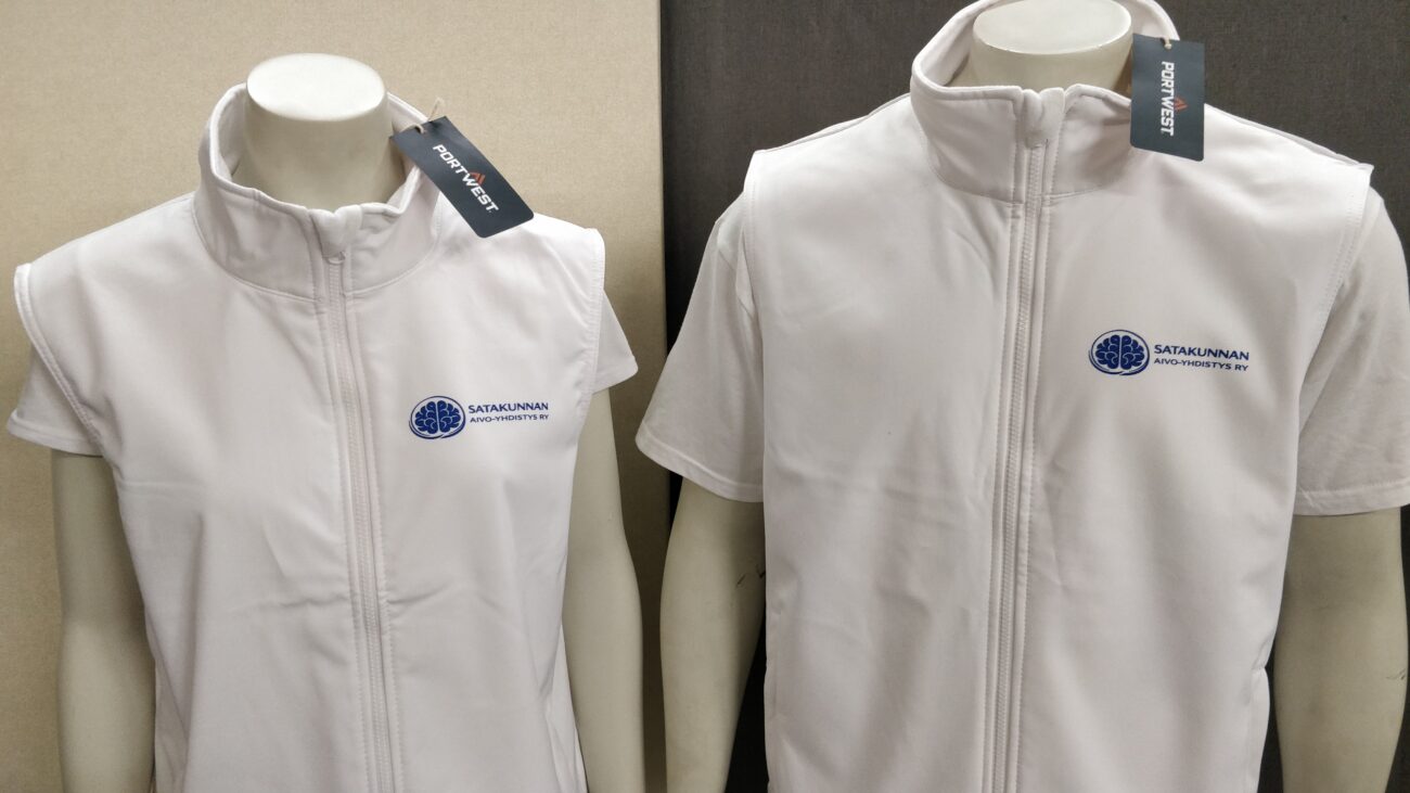 Softshell-liivi painatuksella