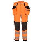 Portwest EV4 Hi-Vis Stretch-housut irrotettavilla riipputaskuilla (Luokka 2) EV448