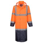 Portwest Hi-Vis Contrast Raincoat 122cm H446