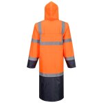 Portwest Hi-Vis Contrast Raincoat 122cm H446 - Image 2