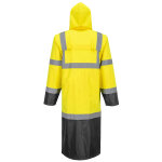 Portwest Hi-Vis Contrast Raincoat 122cm H446 - Image 4