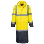 Portwest Hi-Vis Contrast Raincoat 122cm H446 - Image 5