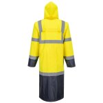 Portwest Hi-Vis Contrast Raincoat 122cm H446 - Image 6
